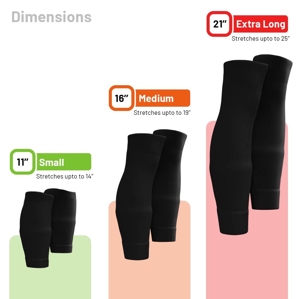 Tekkerz leg sleeve over 20 color variations compatible with grip socks for soccer, football, hockey, rugby athletic socks