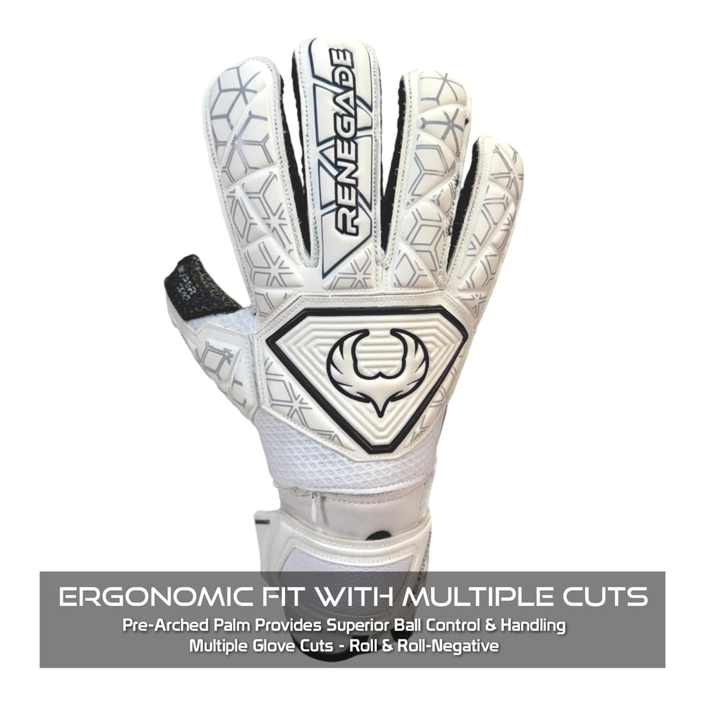 Renegade GK Triton Goalie Gloves - Adult, Youth, Kids (Sizes 5-11, 3 Styles, Level 2) Pro-Tek Fingersaves & Durable 3.5+3MM Super Grip | Goalkeeper Glove for All-Around Play | Based in The USA