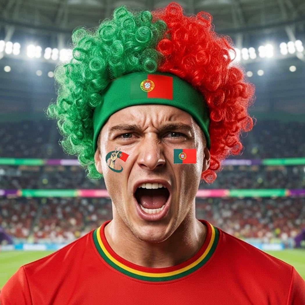 Germany Soccer Fan Wig Set