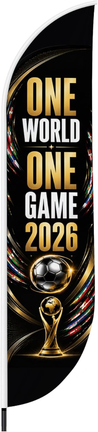 Soccer Feather Flag Banner