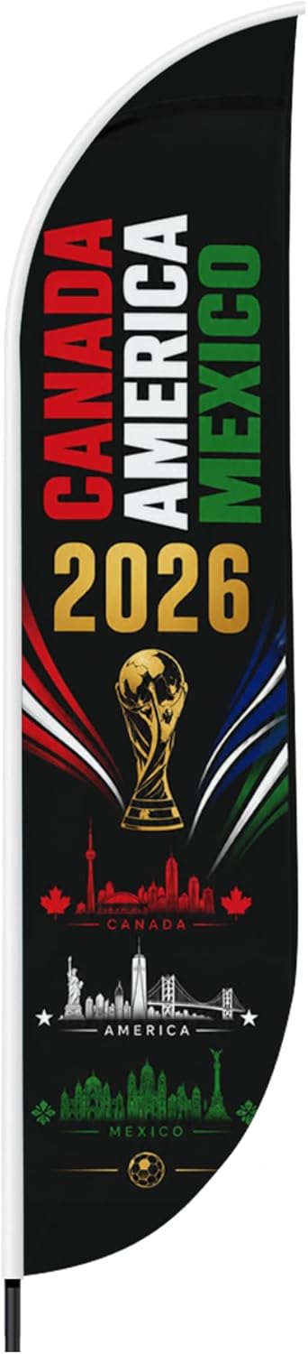 Soccer Feather Flag Banner