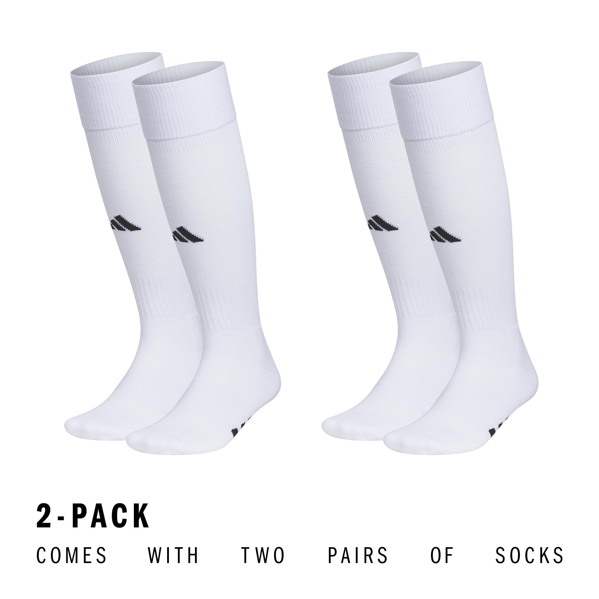 adidas Unisex Rivalry Soccer Socks (2 Pairs) Over-the-Calf