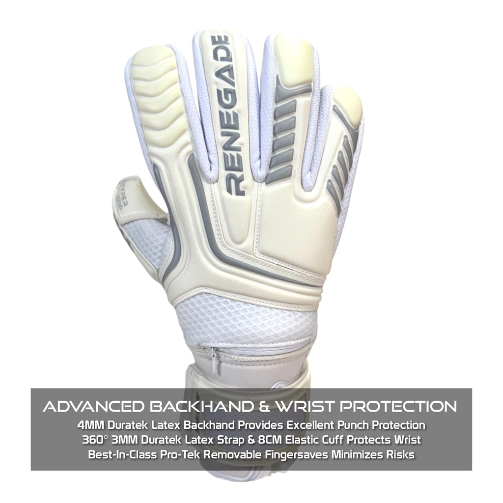 Renegade GK Vulcan Goalie Gloves - Adult, Youth, Kids (Sizes 6-11, 4 Styles, Level 3) Pro-Tek Fingersaves & 3.5+3MM Hyper Grip | Excellent Goalkeeper Glove for Higher Play | Based in The USA