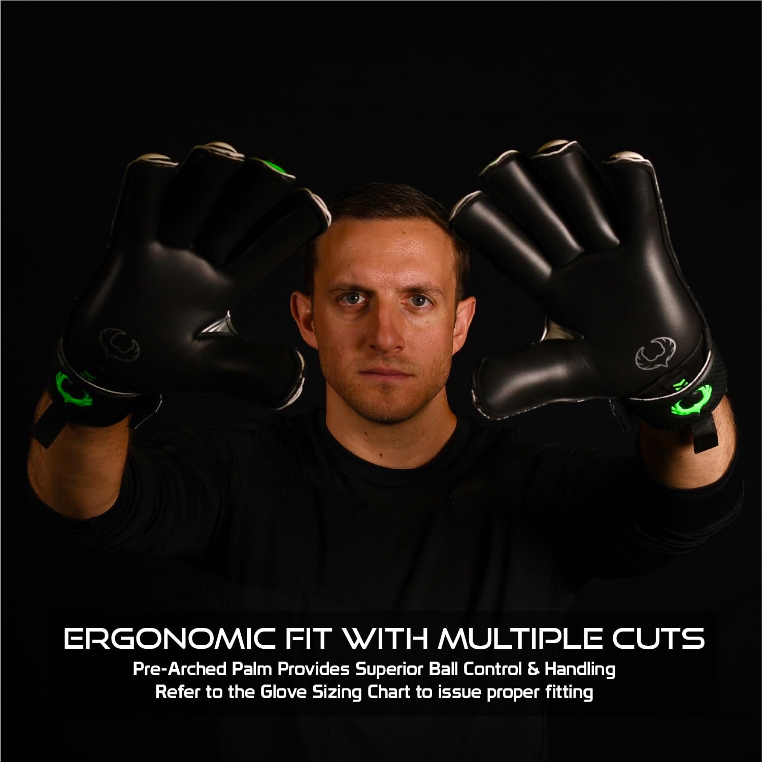 Renegade GK Vulcan Goalie Gloves - Adult, Youth, Kids (Sizes 6-11, 4 Styles, Level 3) Pro-Tek Fingersaves & 3.5+3MM Hyper Grip | Excellent Goalkeeper Glove for Higher Play | Based in The USA