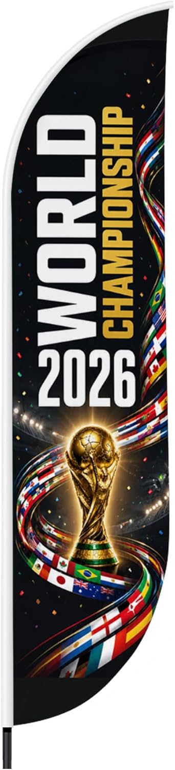 Soccer Feather Flag Banner