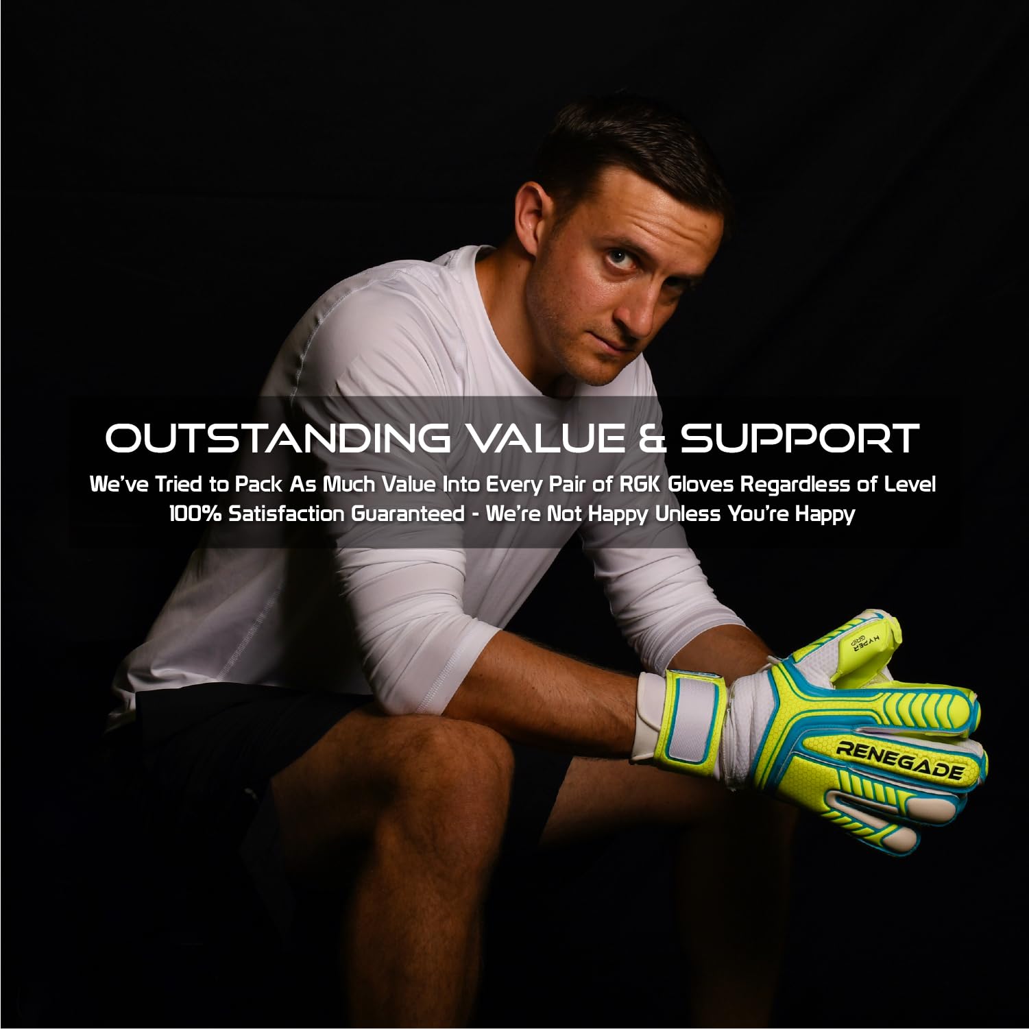 Renegade GK Vulcan Goalie Gloves - Adult, Youth, Kids (Sizes 6-11, 4 Styles, Level 3) Pro-Tek Fingersaves & 3.5+3MM Hyper Grip | Excellent Goalkeeper Glove for Higher Play | Based in The USA