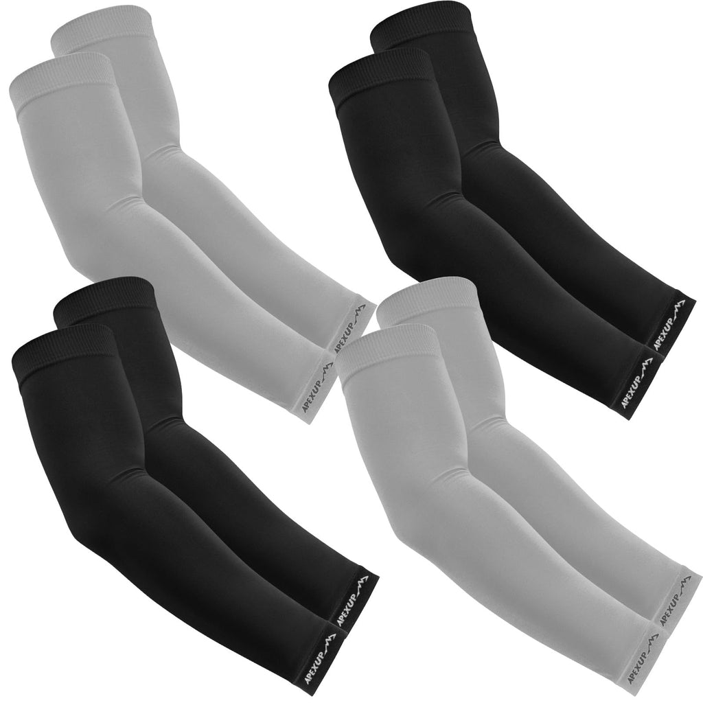APEXUP Cooling Arm Sleeves for Men Women, UV Sun Protection UPF 50, Volleyball Arm Sleeves Compression Sleeves for Outdoor