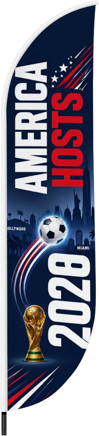 Soccer Feather Flag Banner