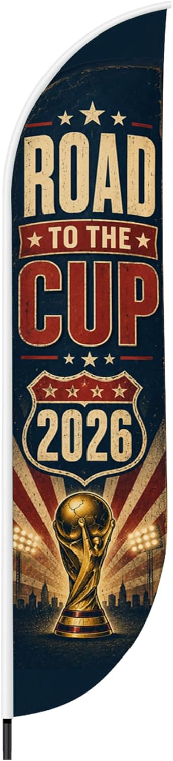 Soccer Feather Flag Banner