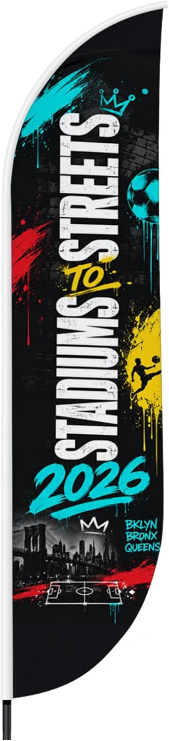 Soccer Feather Flag Banner