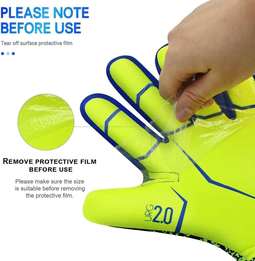 Soccer Goalkeeper Gloves, Ultimate Grip Football Goalie Gloves with Size 6/7/8/9/10, Strong Receiver, American Football for Men, Boys, Youth, Adult, Kids and Small Hands