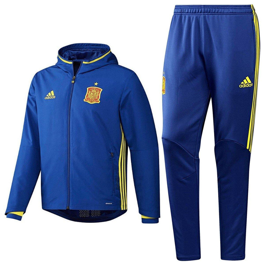 Spain Presentation Soccer Tracksuit Euro 2016 Blue - Adidas