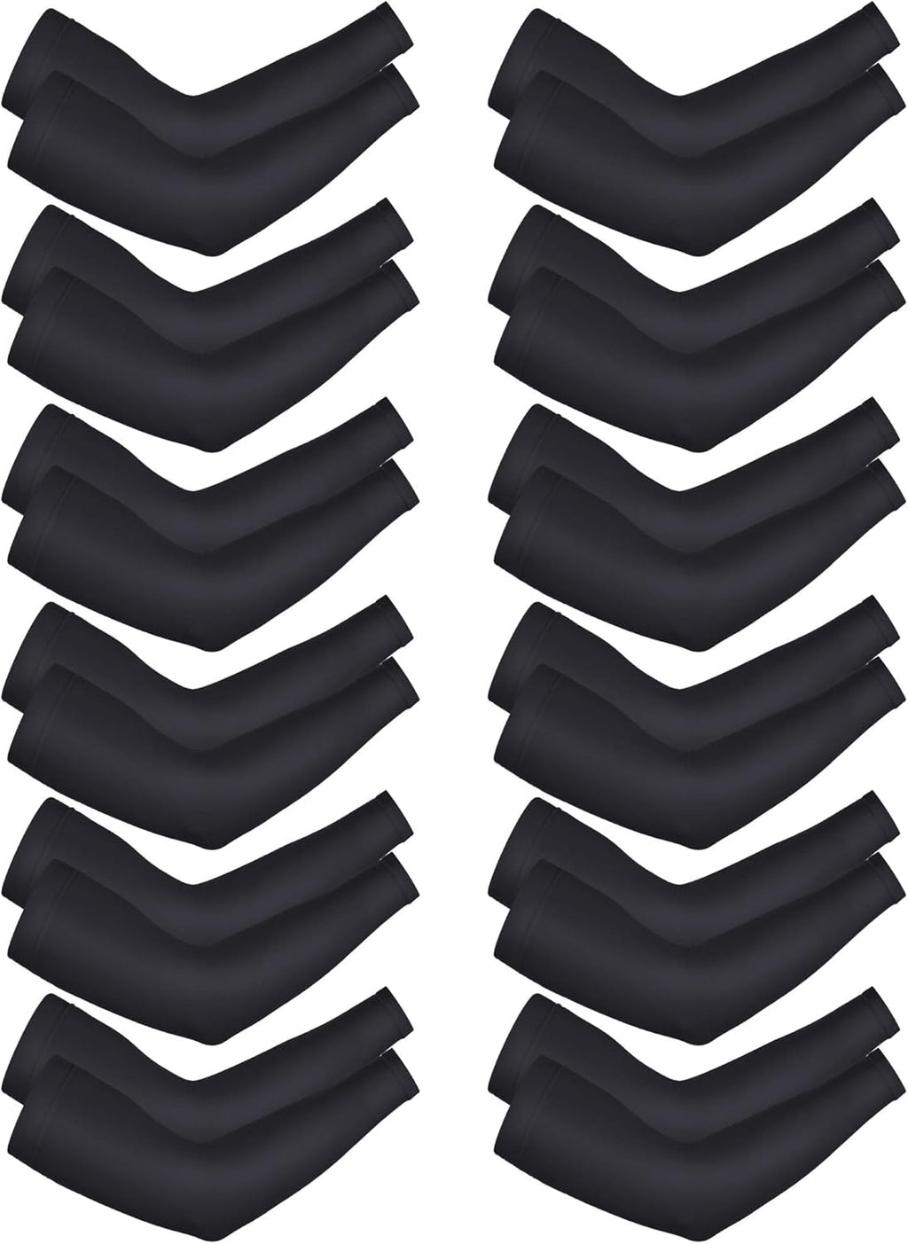 Bememo 10 Pairs Arm Sleeves UV Sun Protection Arm Sleeves Unisex Long Arm Cooling Cover Sleeve for Women Men Sports Workouts Tattoo Cover up