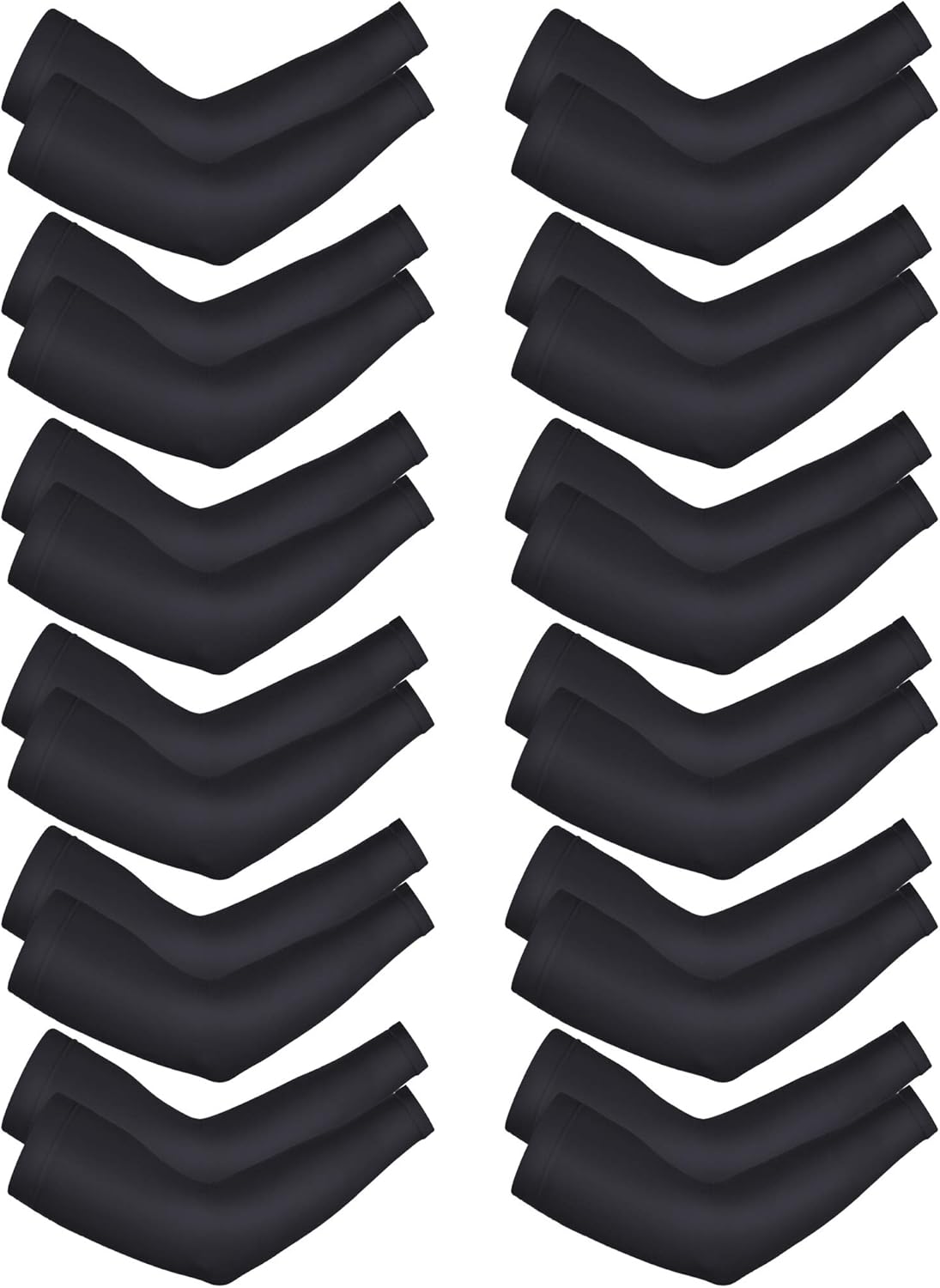 Bememo 10 Pairs Arm Sleeves UV Sun Protection Arm Sleeves Unisex Long Arm Cooling Cover Sleeve for Women Men Sports Workouts Tattoo Cover up