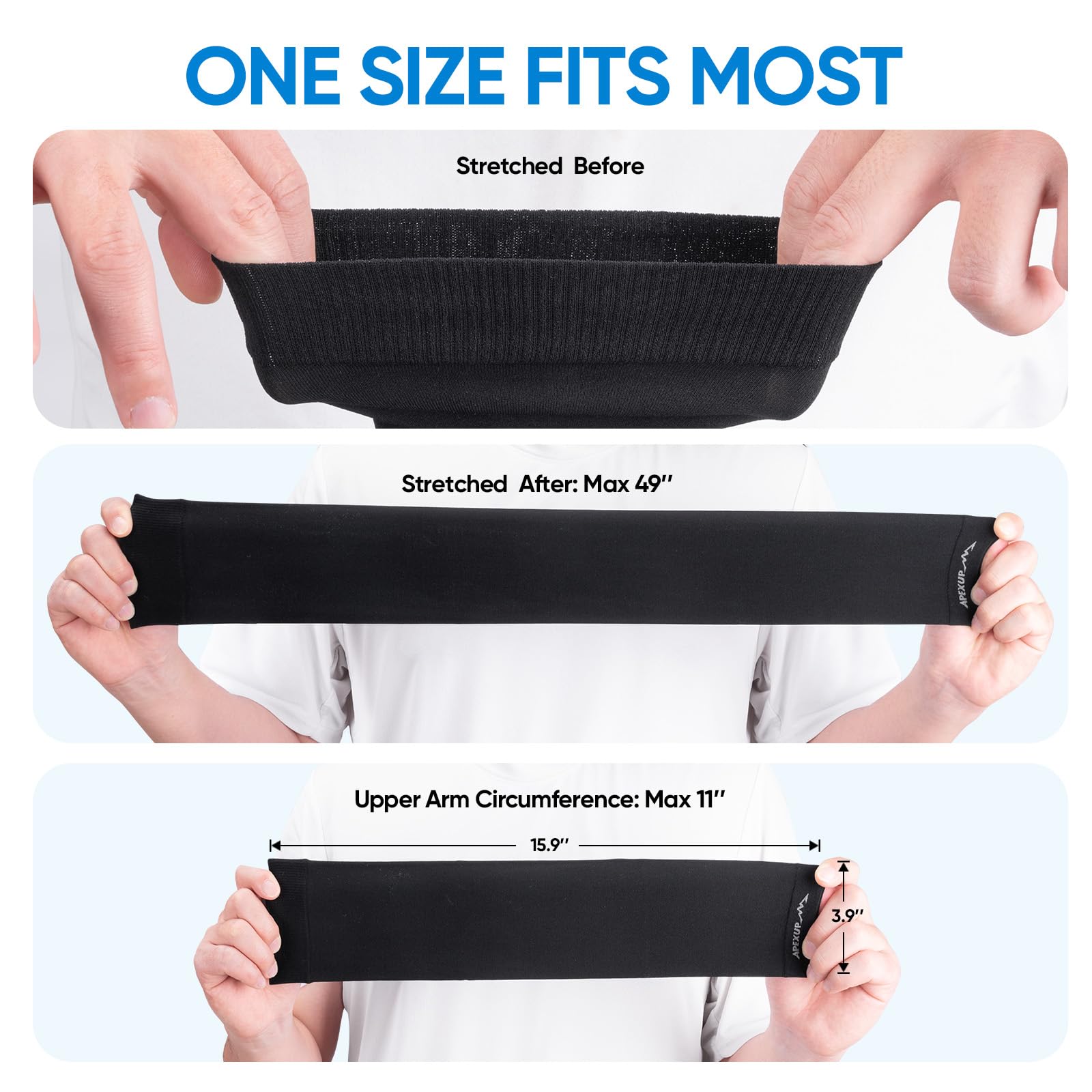 APEXUP Cooling Arm Sleeves for Men Women, UV Sun Protection UPF 50, Volleyball Arm Sleeves Compression Sleeves for Outdoor