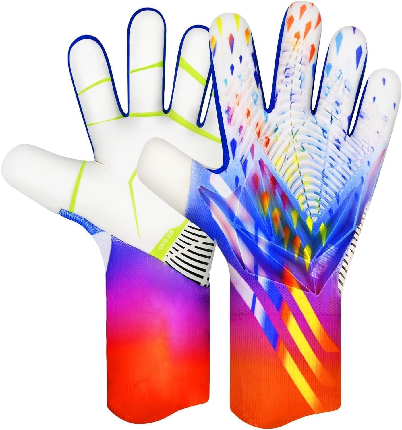 Soccer Goalkeeper Gloves, Ultimate Grip Football Goalie Gloves with Size 6/7/8/9/10, Strong Receiver, American Football for Men, Boys, Youth, Adult, Kids and Small Hands