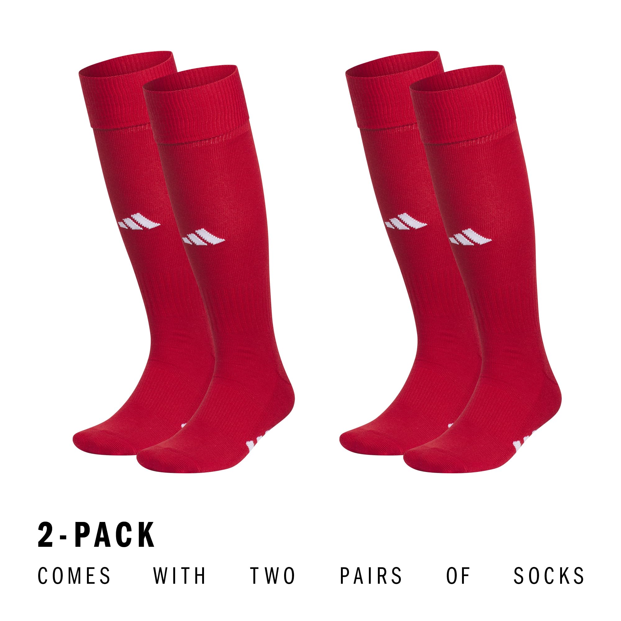 adidas Unisex Rivalry Soccer Socks (2 Pairs) Over-the-Calf