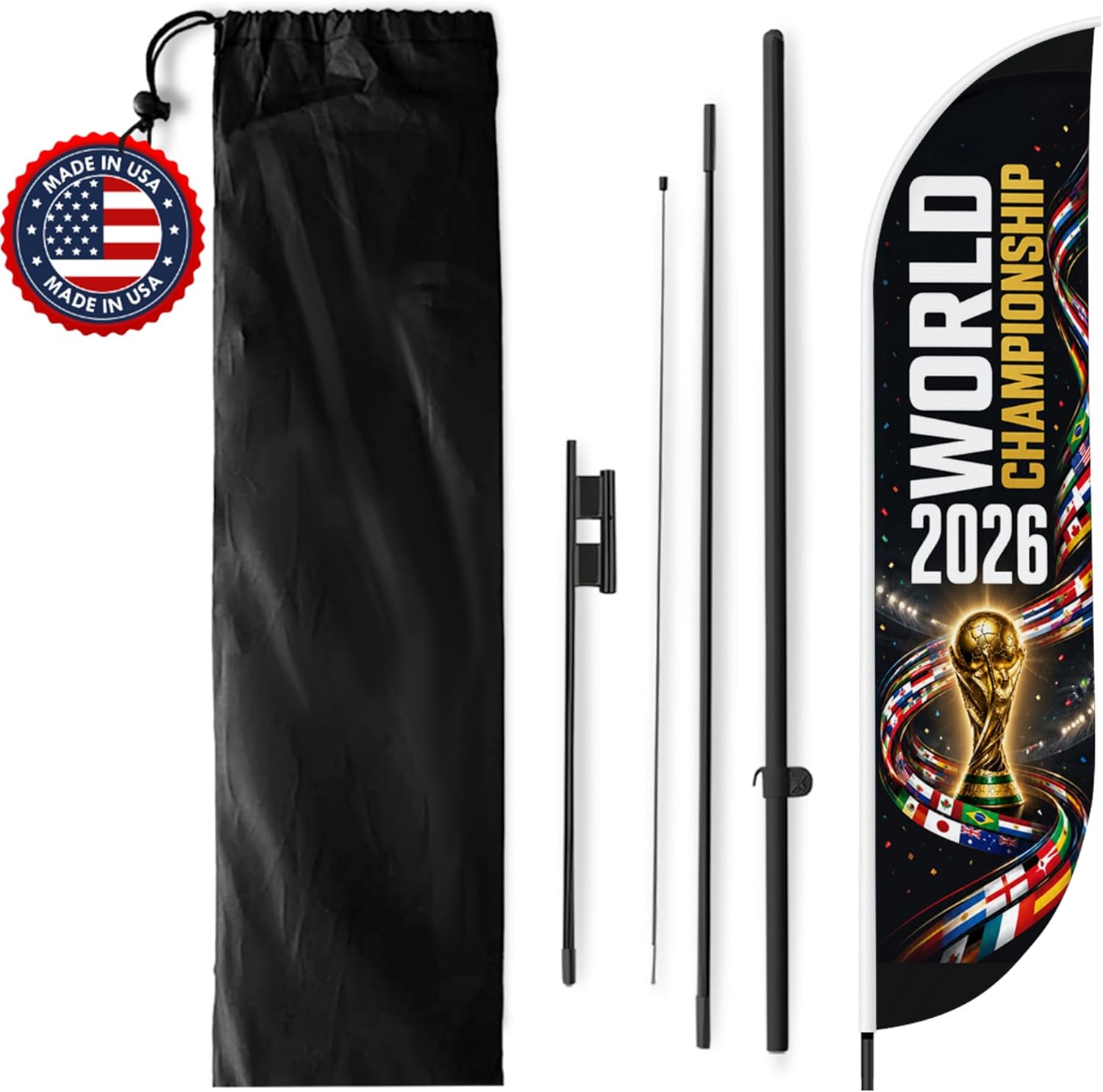 Soccer Feather Flag Banner
