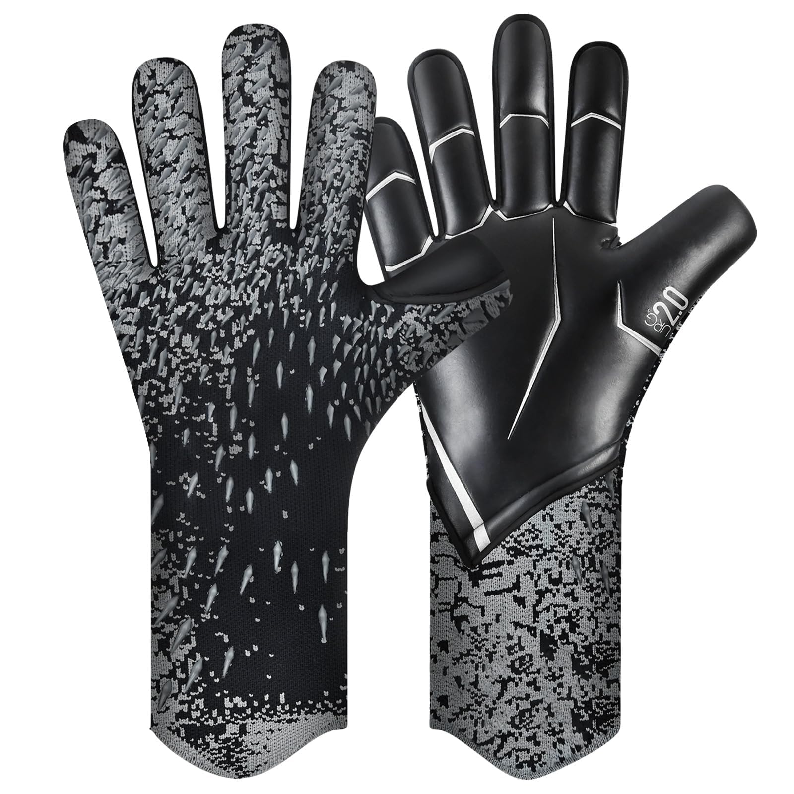 Soccer Goalkeeper Gloves, Ultimate Grip Football Goalie Gloves with Size 6/7/8/9/10, Strong Receiver, American Football for Men, Boys, Youth, Adult, Kids and Small Hands