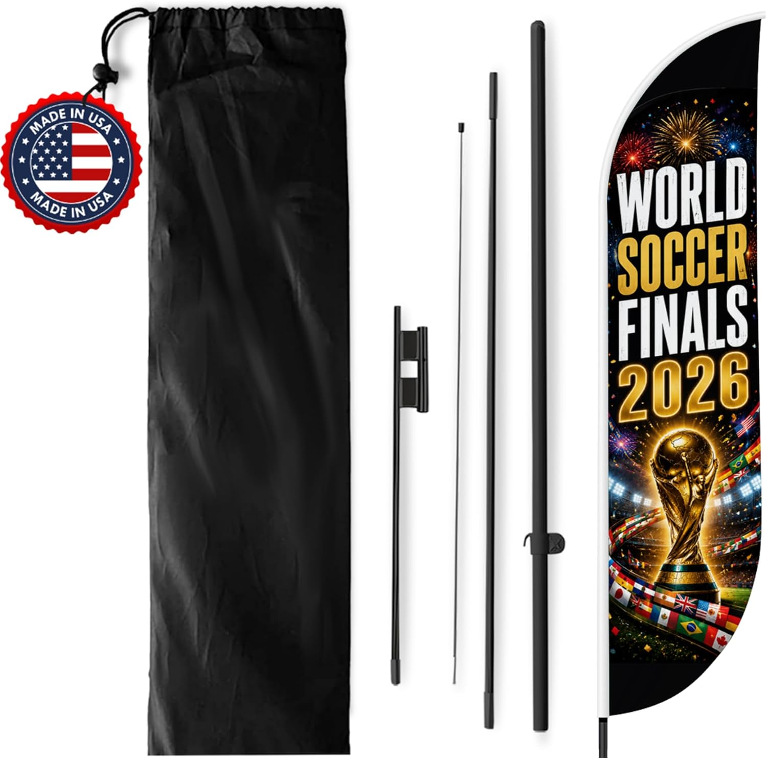 Soccer Feather Flag Banner