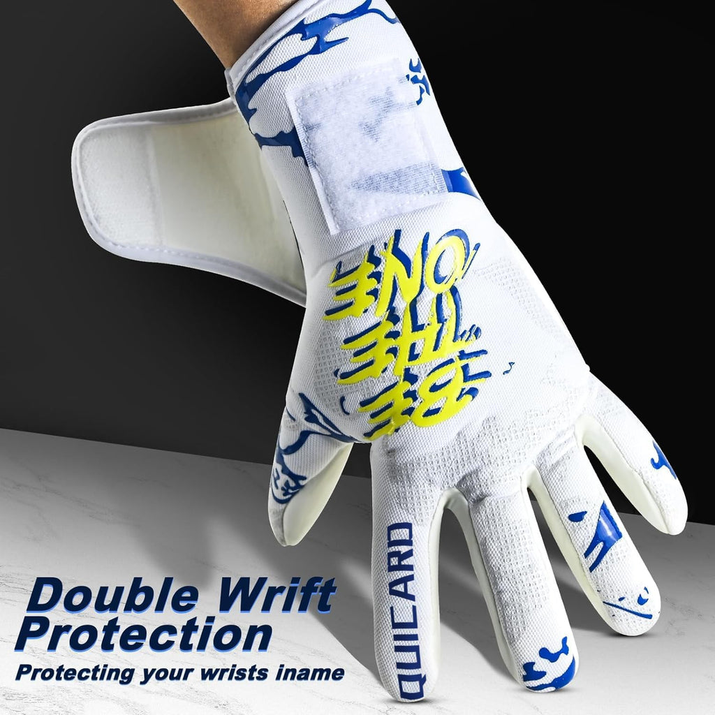 Soccer Goalkeeper Gloves, Ultimate Grip Football Goalie Gloves with Size 6/7/8/9/10, Strong Receiver, American Football for Men, Boys, Youth, Adult, Kids and Small Hands