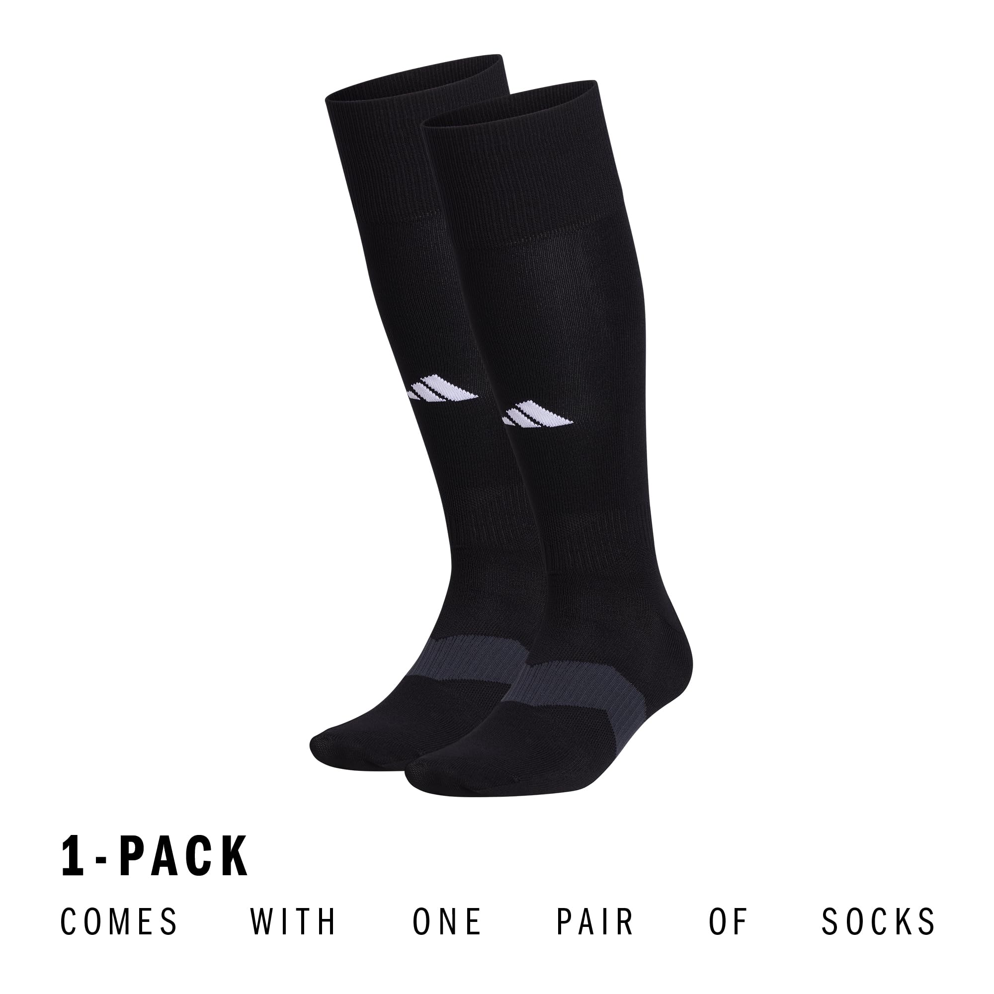 adidas Unisex Metro Soccer Socks or Calf Sleeves (1 Pair) Over-the-Calf