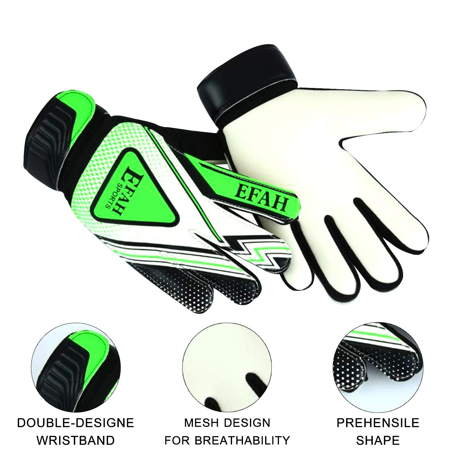 Soccer Goalie Goalkeeper Gloves for Kids Boys Children Football Gloves with Strong Grips Palms