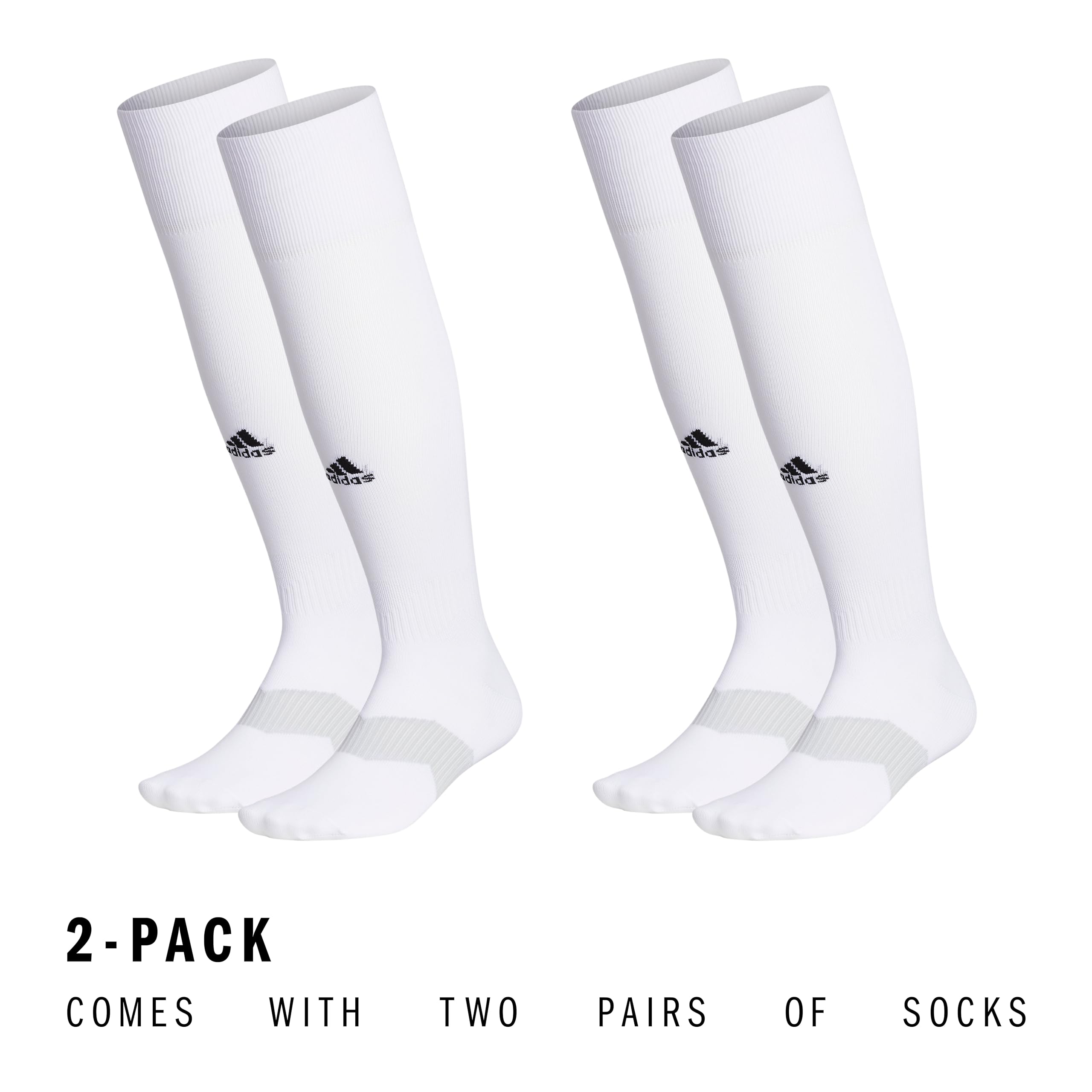 adidas Unisex Metro Soccer Socks or Calf Sleeves (1 Pair) Over-the-Calf