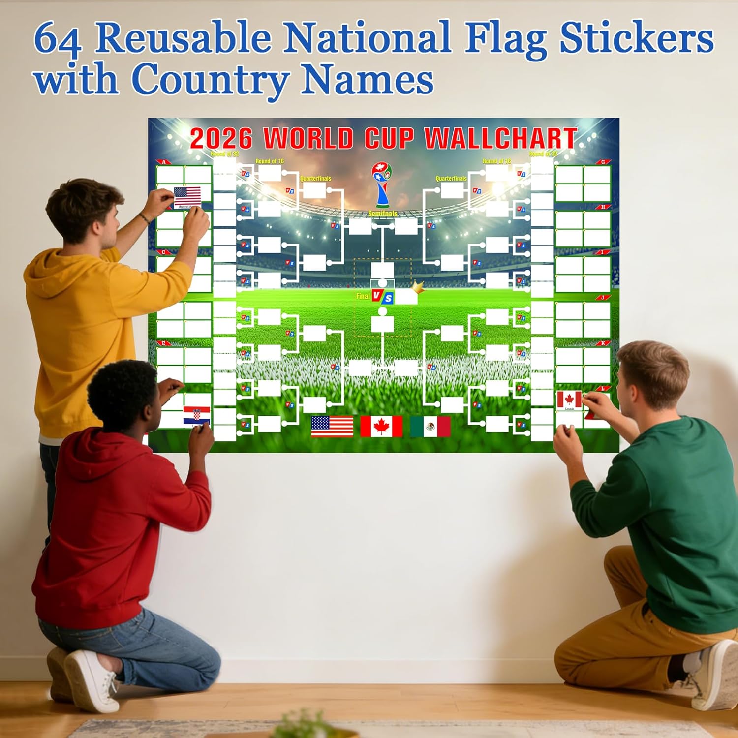 2026 World Cup Schedule Wall Chart