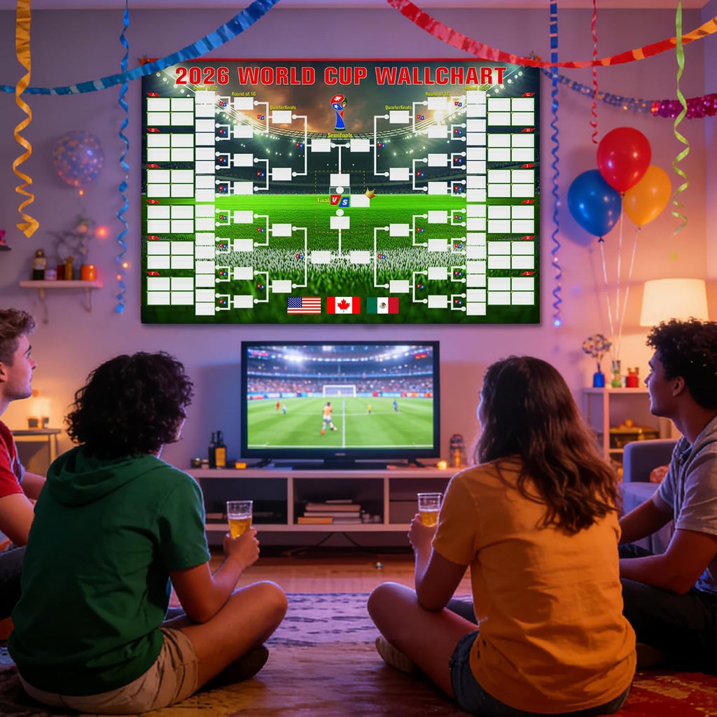 2026 World Cup Schedule Wall Chart