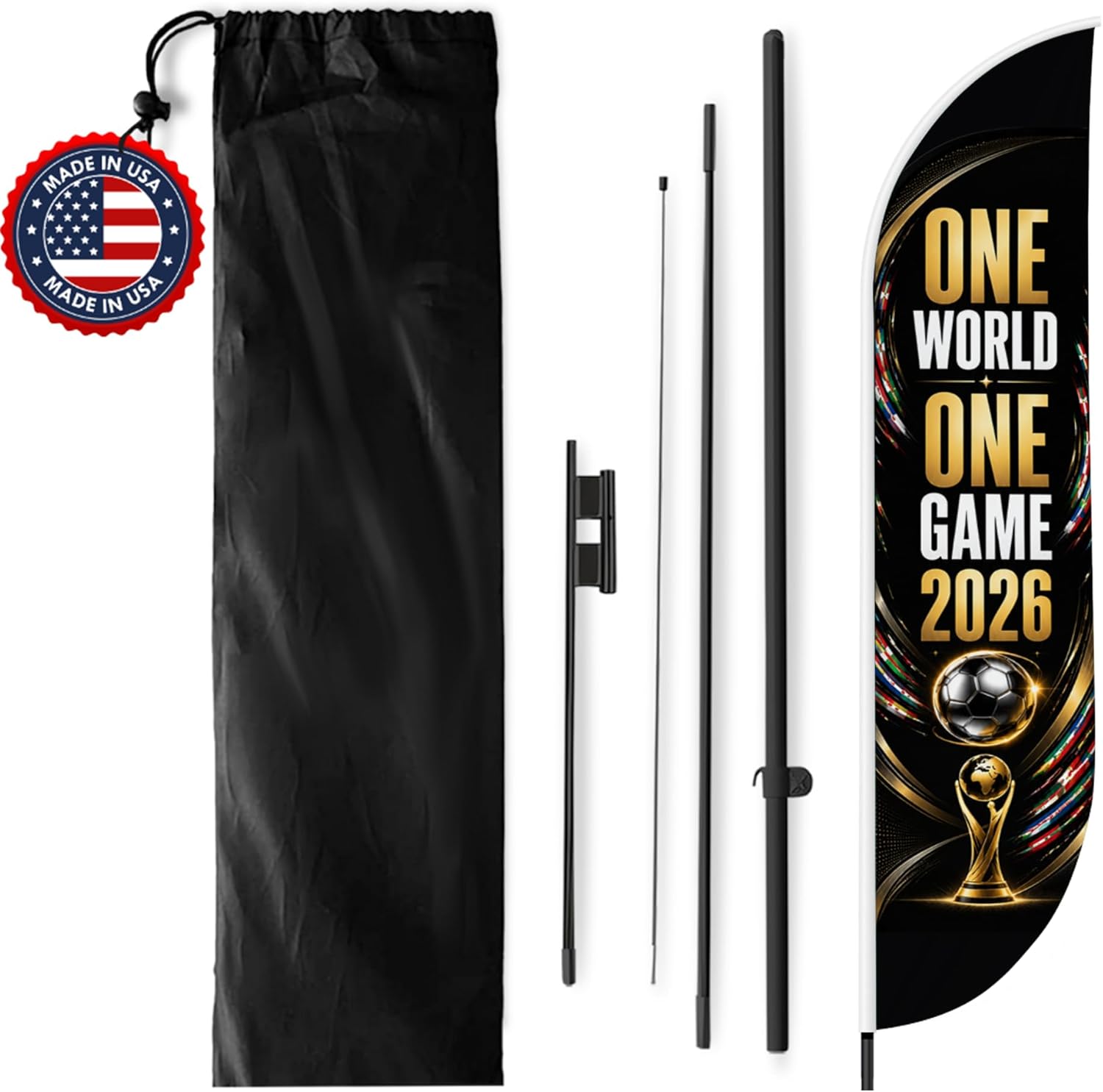 Soccer Feather Flag Banner