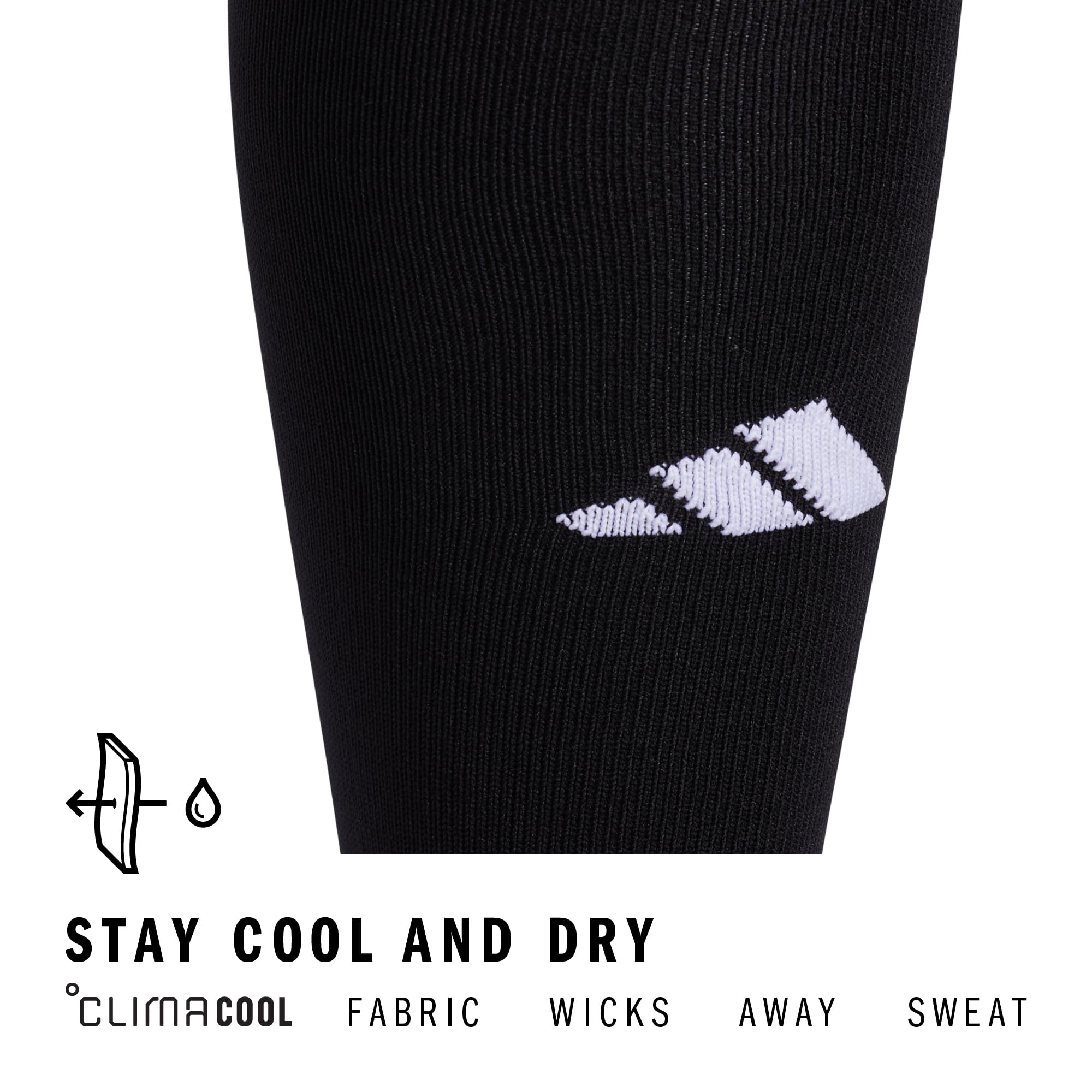 adidas Unisex Metro Soccer Socks or Calf Sleeves (1 Pair) Over-the-Calf