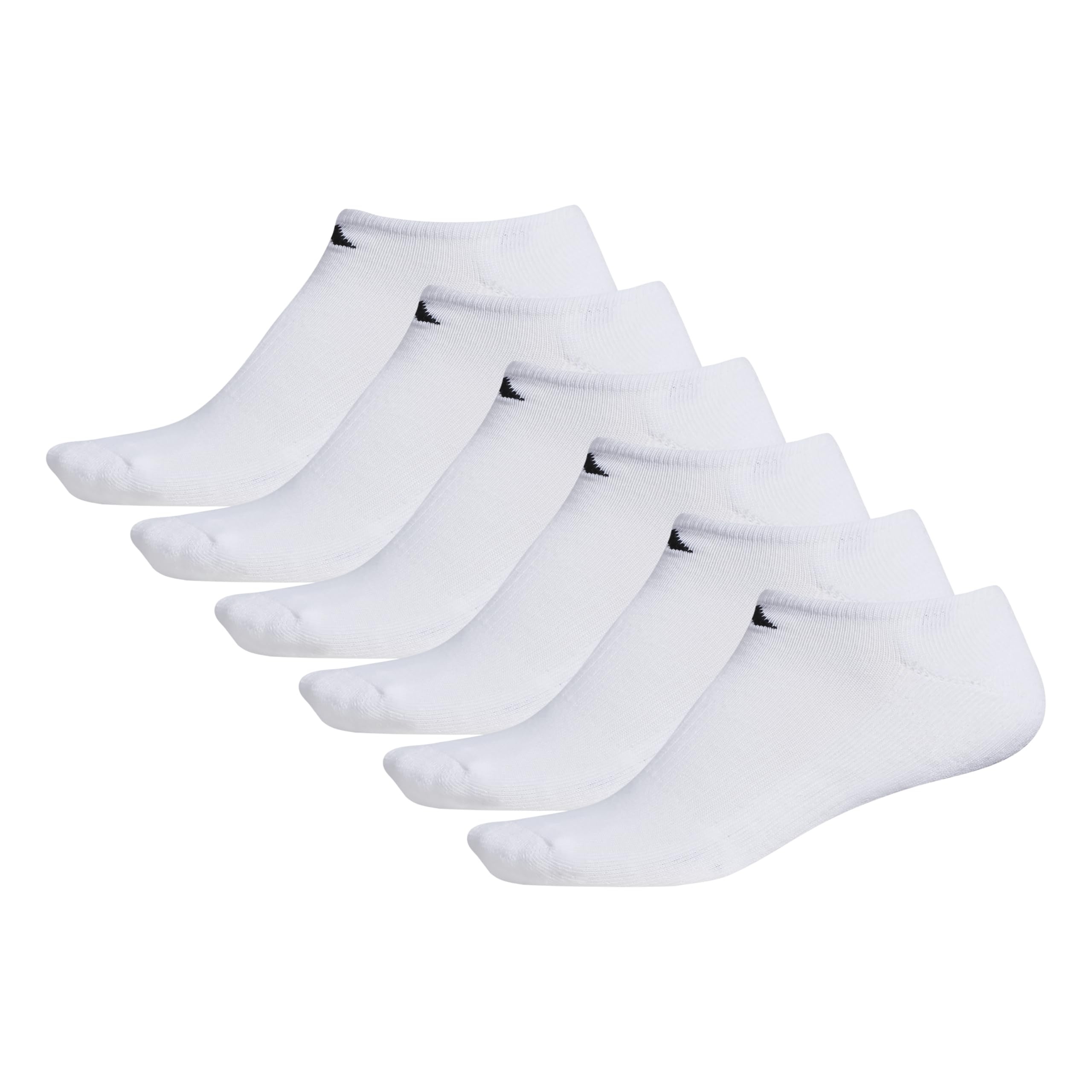 adidas Men's Athletic Cushioned No Show Socks (6 Pairs) Durable & Comfortable