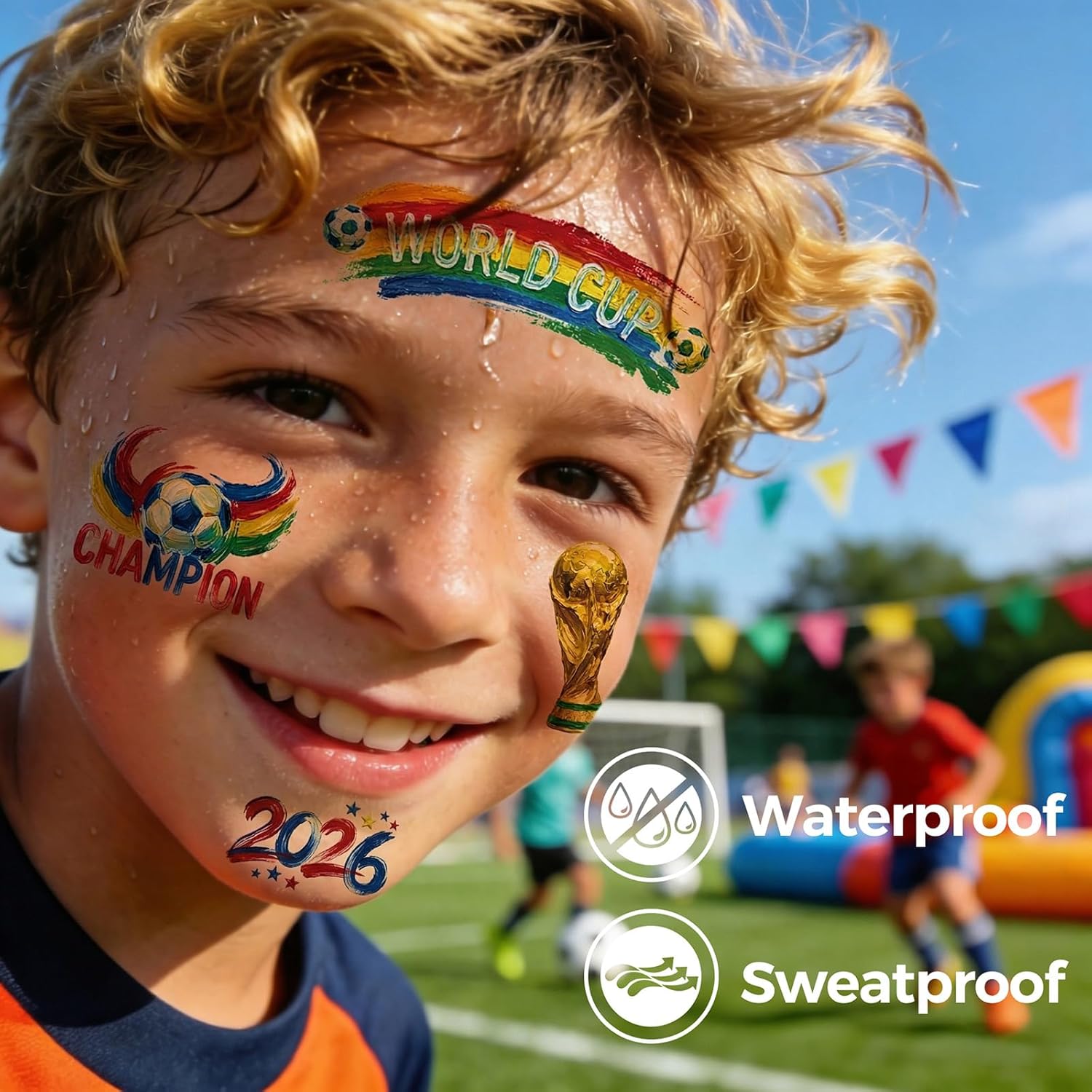 2026 Soccer Temporary Tattoo Sheets