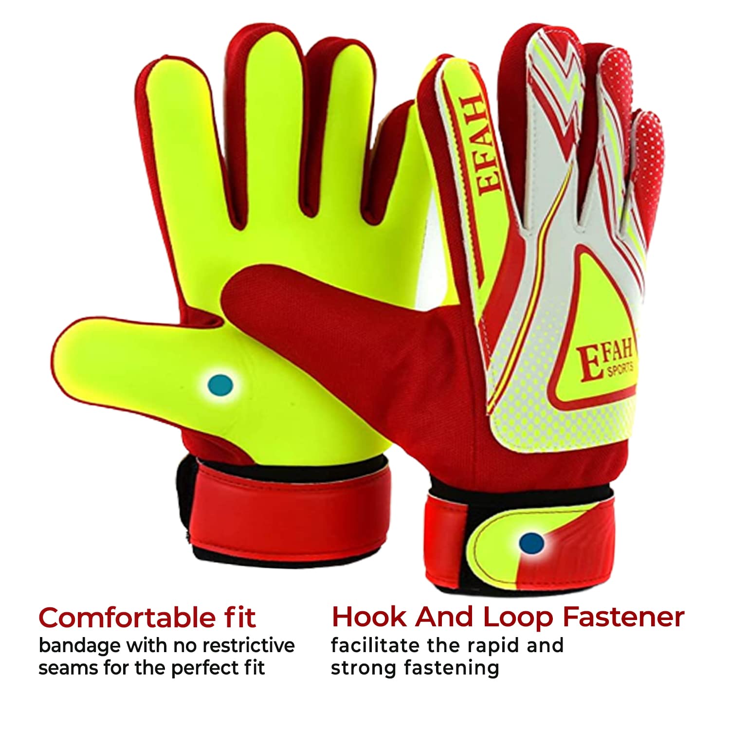 Soccer Goalie Goalkeeper Gloves for Kids Boys Children Football Gloves with Strong Grips Palms
