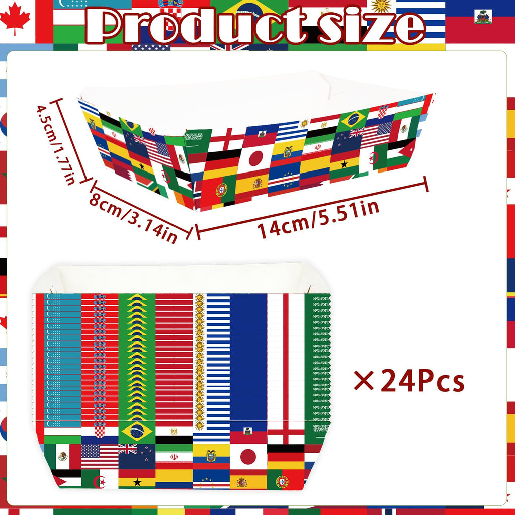 World Cup Soccer Party Food Trays