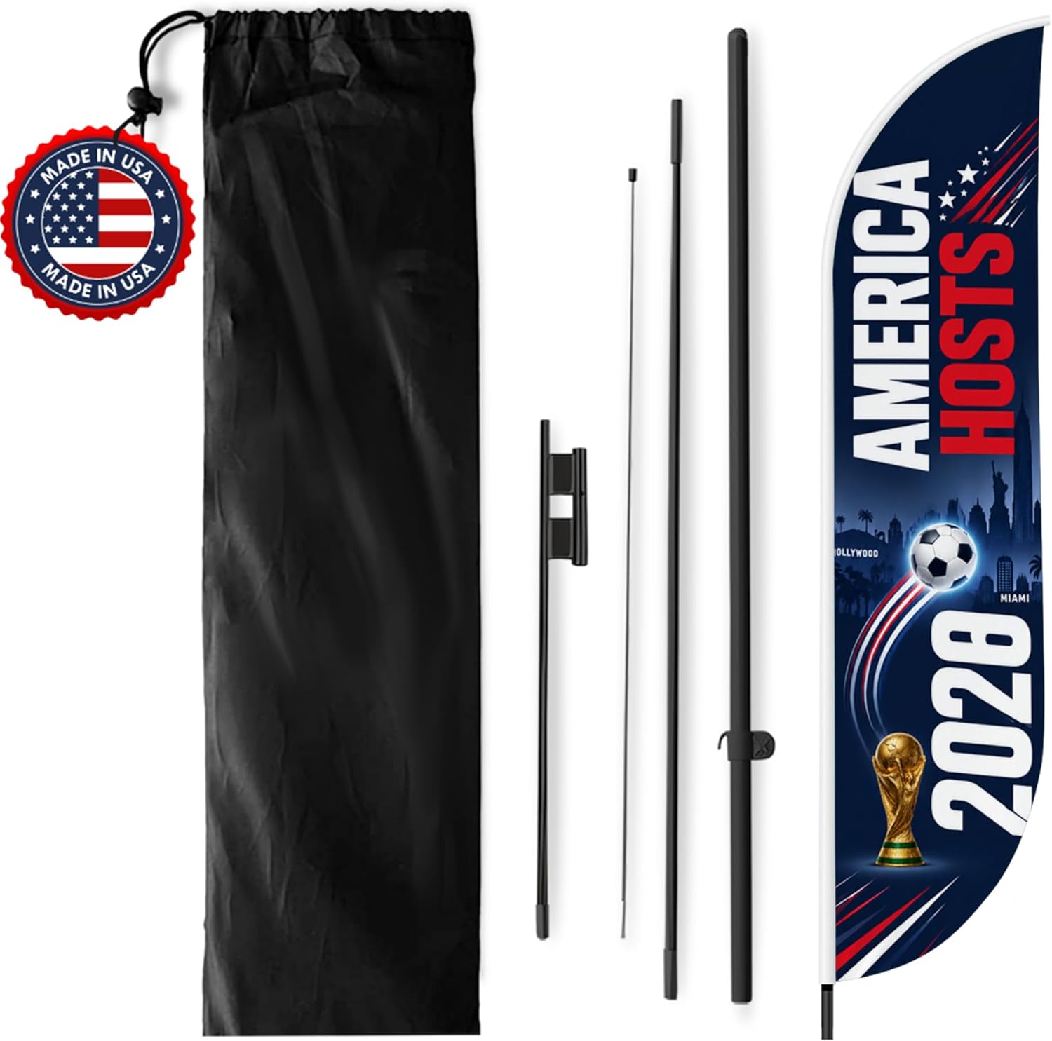 Soccer Feather Flag Banner