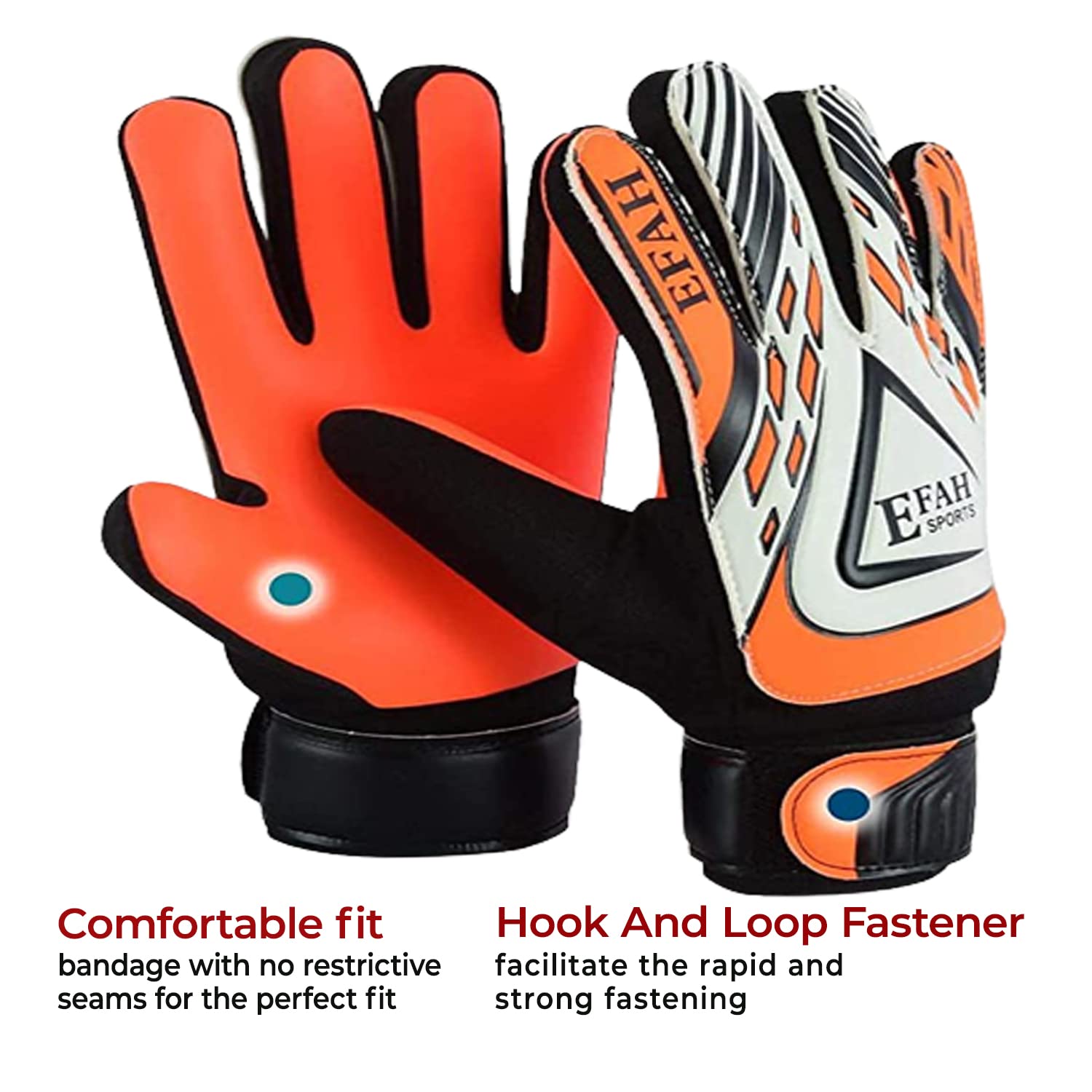 Soccer Goalie Goalkeeper Gloves for Kids Boys Children Football Gloves with Strong Grips Palms