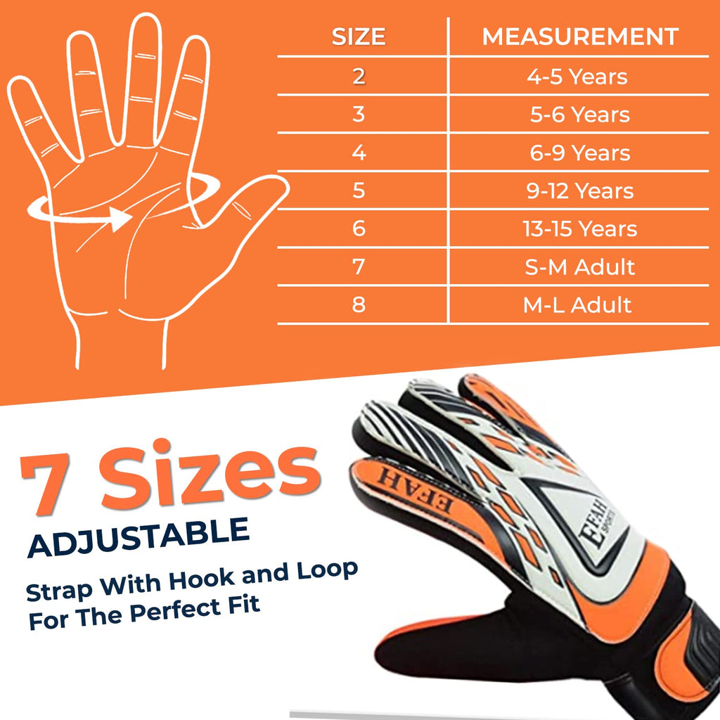 Soccer Goalie Goalkeeper Gloves for Kids Boys Children Football Gloves with Strong Grips Palms