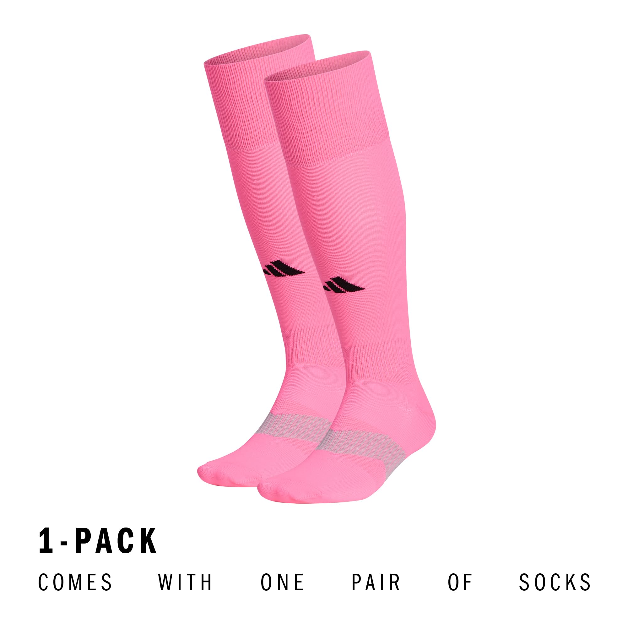adidas Unisex Metro Soccer Socks or Calf Sleeves (1 Pair) Over-the-Calf