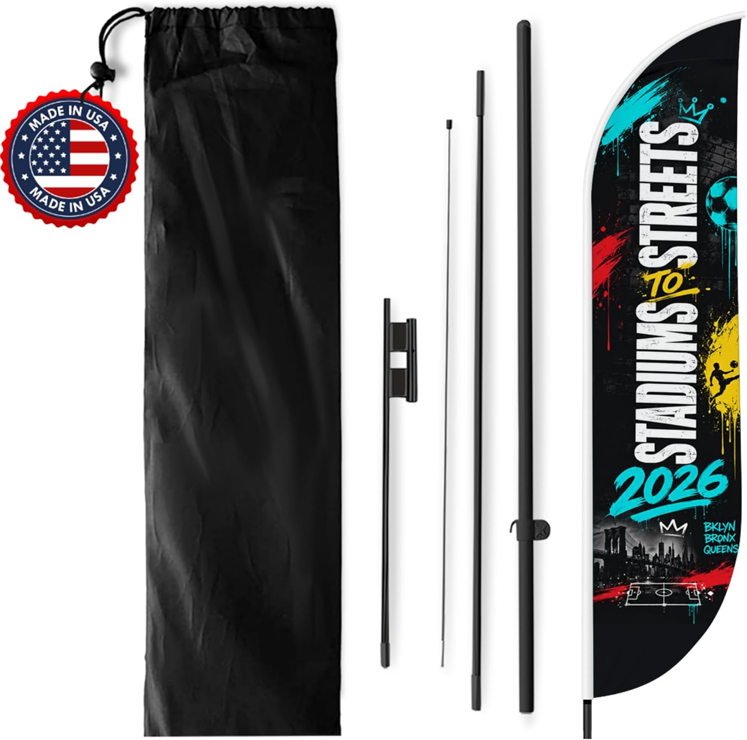 Soccer Feather Flag Banner