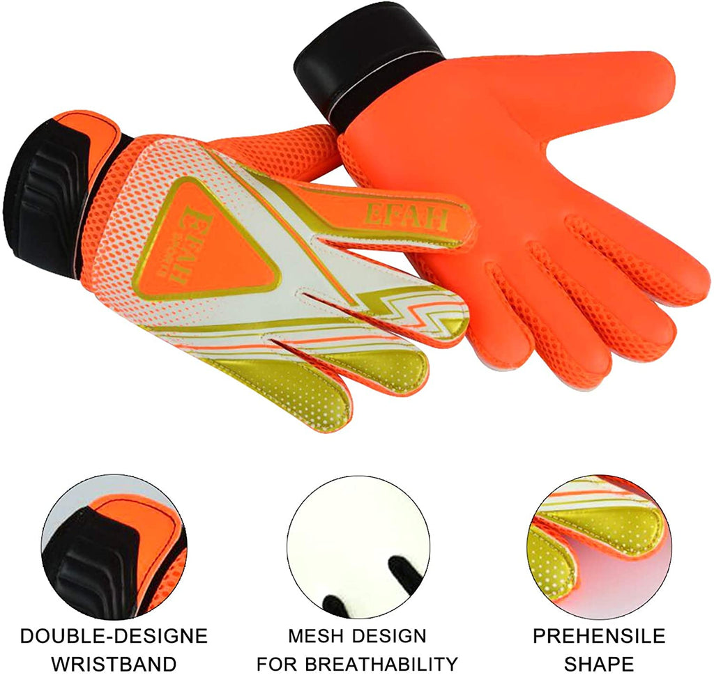 Soccer Goalie Goalkeeper Gloves for Kids Boys Children Football Gloves with Strong Grips Palms