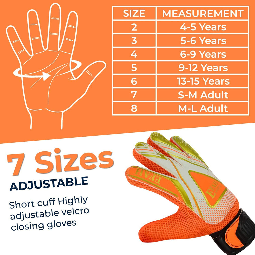 Soccer Goalie Goalkeeper Gloves for Kids Boys Children Football Gloves with Strong Grips Palms