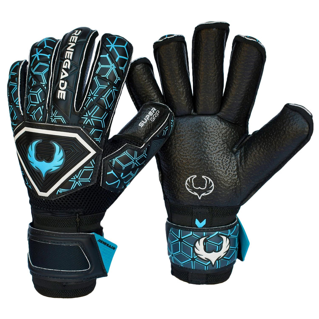Renegade GK Triton Goalie Gloves - Adult, Youth, Kids (Sizes 5-11, 3 Styles, Level 2) Pro-Tek Fingersaves & Durable 3.5+3MM Super Grip | Goalkeeper Glove for All-Around Play | Based in The USA