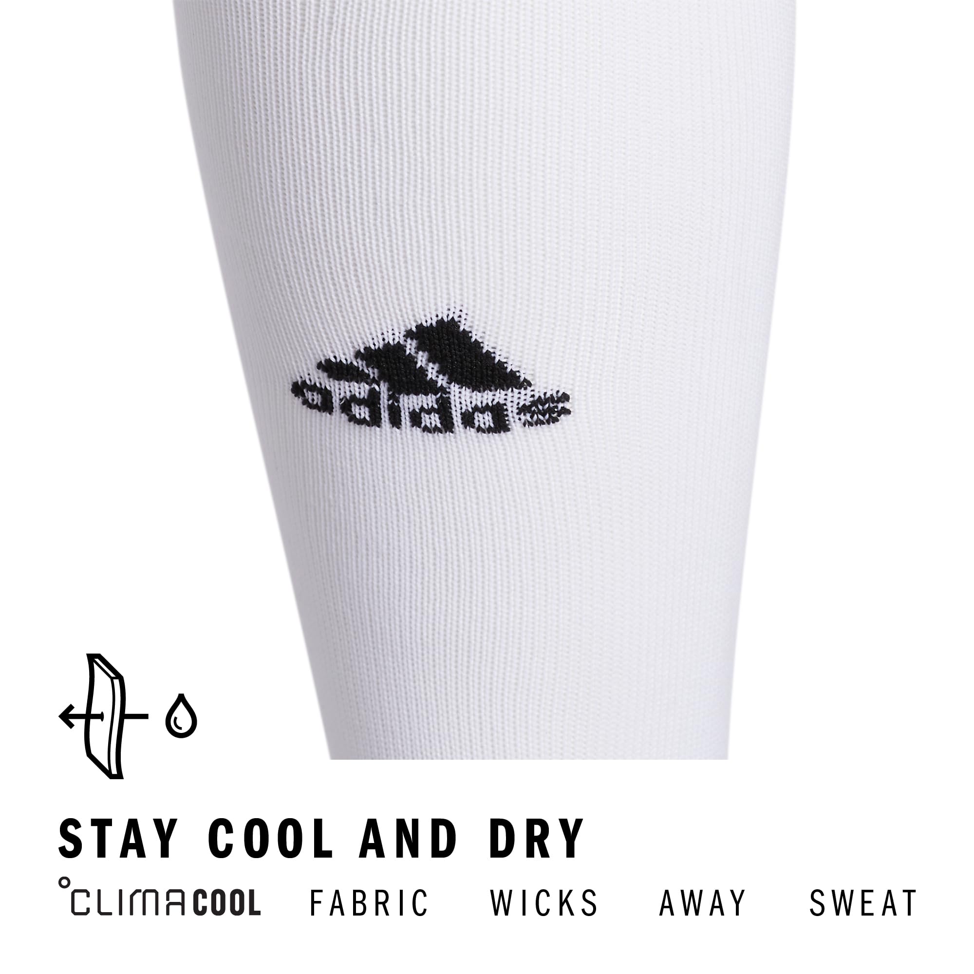 adidas Unisex Metro Soccer Socks or Calf Sleeves (1 Pair) Over-the-Calf