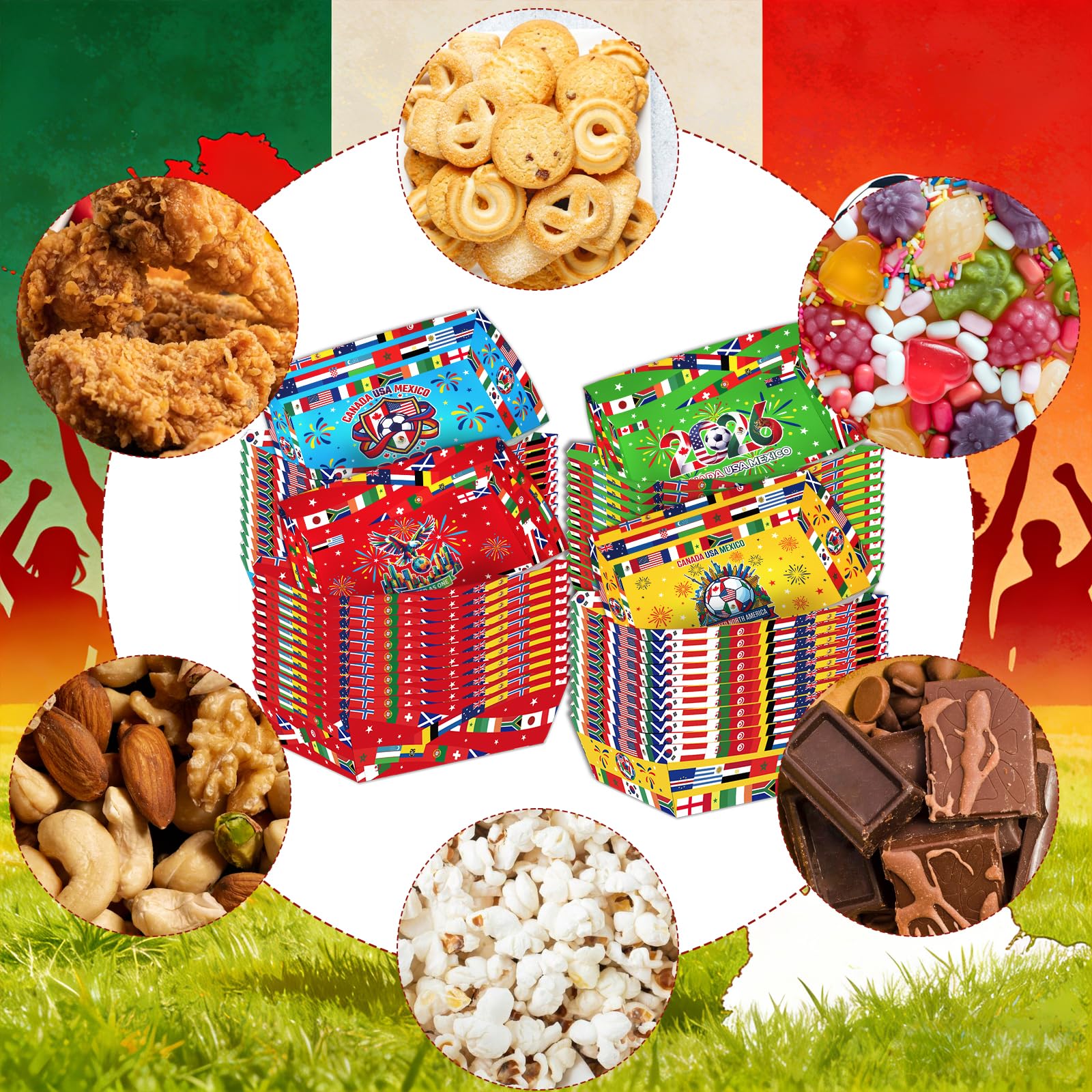 World Cup Soccer Party Food Trays