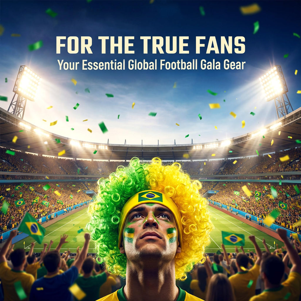 Brazil-Style Curly Soccer Fan Wig