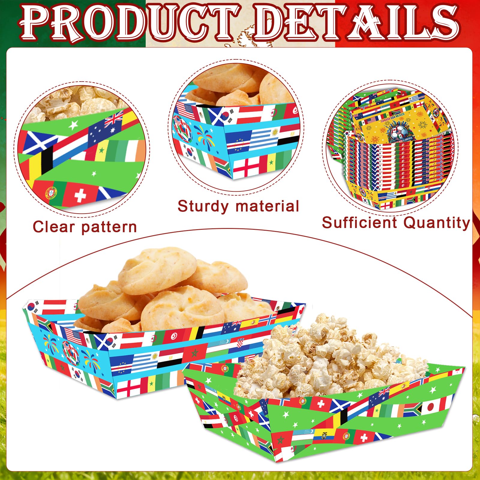 World Cup Soccer Party Food Trays