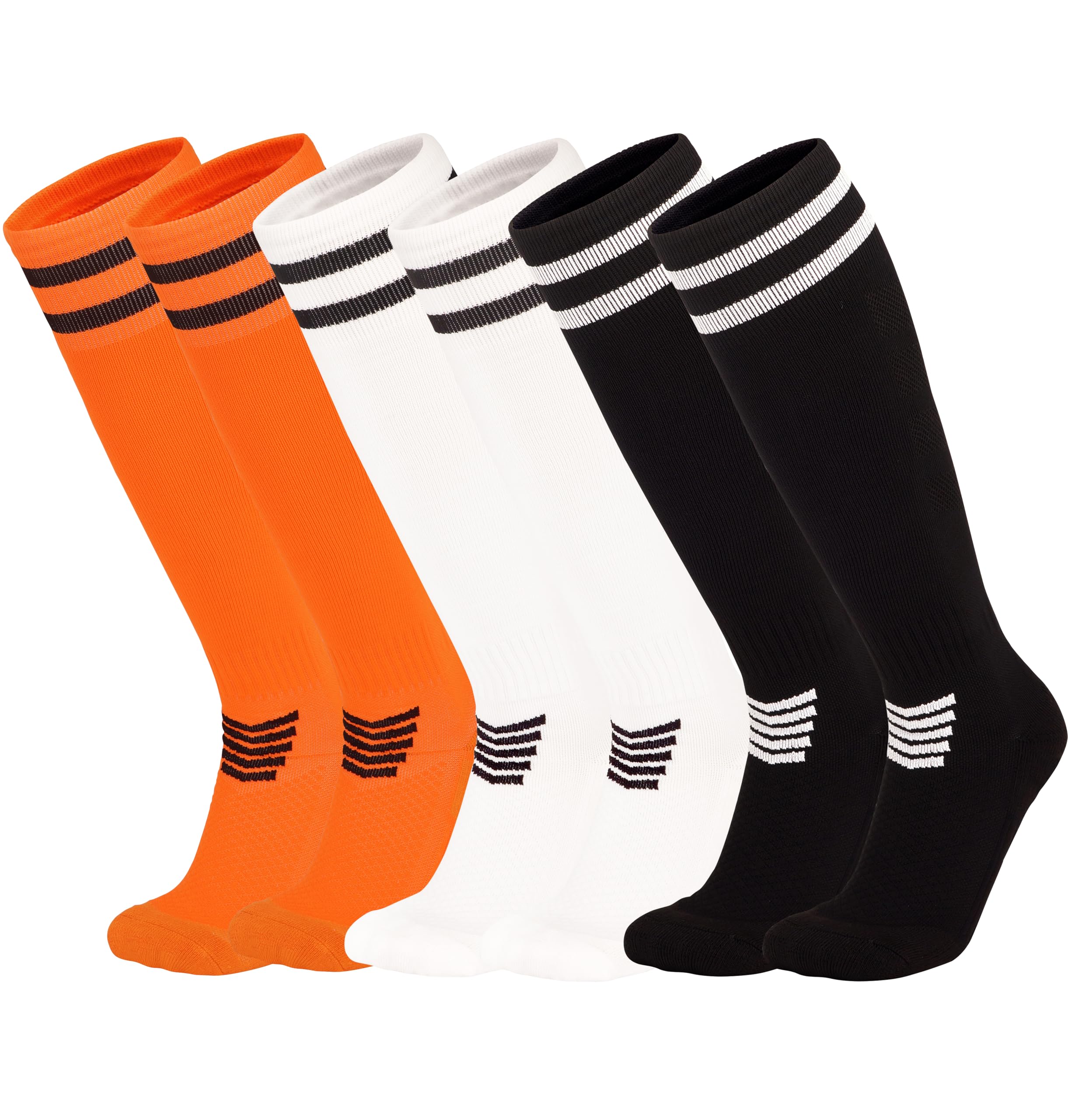 YMYDYFC Kids Soccer Socks 3Pack Cushion Cotton Compression Socks Baseball Sock For Youth Toddler Boys Girl Men Knee High Sock