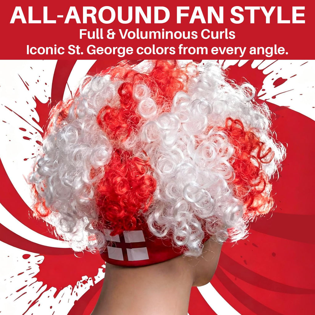 Brazil-Style Curly Soccer Fan Wig